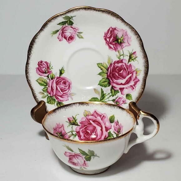 Royal Standard Teacup and Saucer Orleans Rose Vintage - Picture 5 of 10
